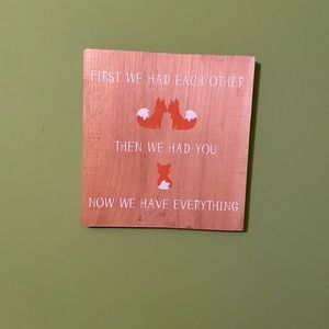 Fox Wall Art Handmade